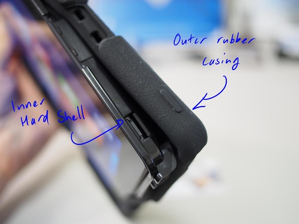 Griffin Survivor Case Lenovo ThinkPad Tablet 2 Close Up Detail