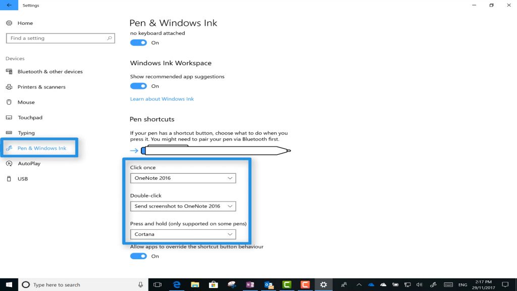 use s pen on windows 10
