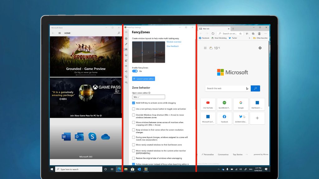 Custom Split Your Screen with FancyZones - OzTabletPC Blog