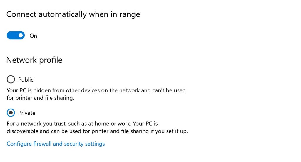 Public or Private Wi-Fi Optimize Miracast