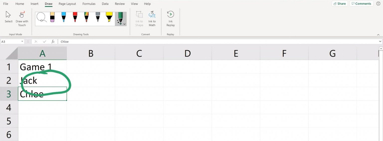 Enter Data in Excel with your Pen Use the new Action Pen