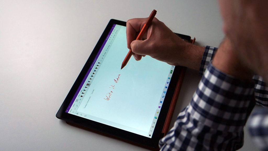 Writing with Surface Pen
