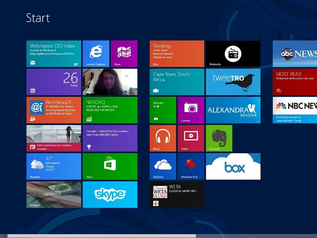 Windows 8 Start Screen