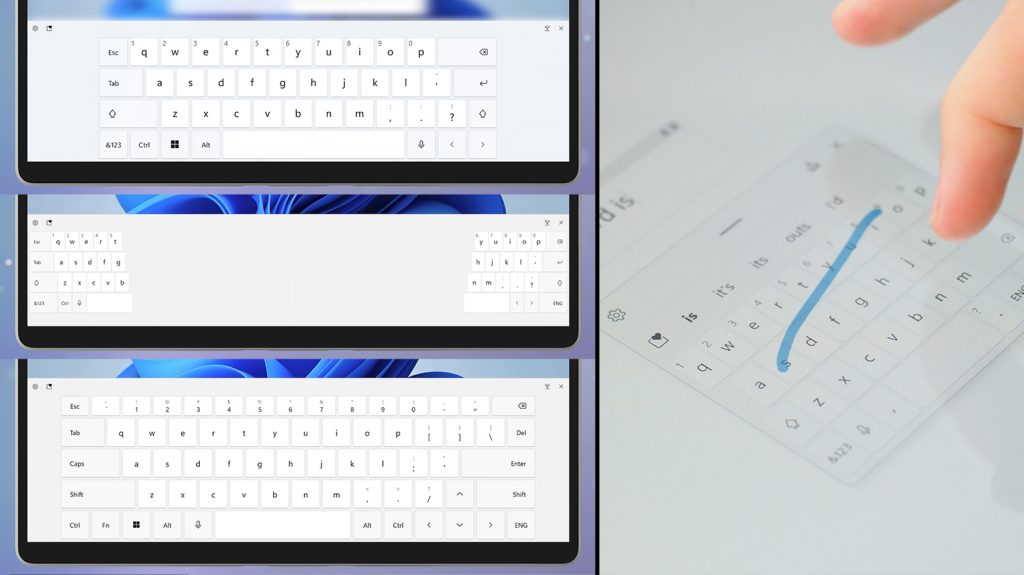 Touch Keyboard Layouts