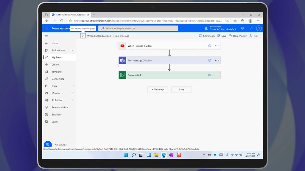 A Flow in Power Automate